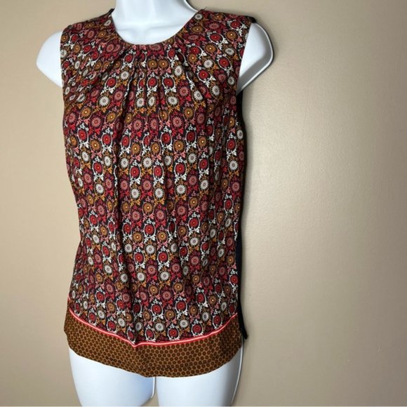 Anthropologie Vanessa & Virginia wanderlust floral boho tank top size XSP - Picture 3 of 7